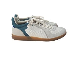 Rothy's White and Teal Sneakers